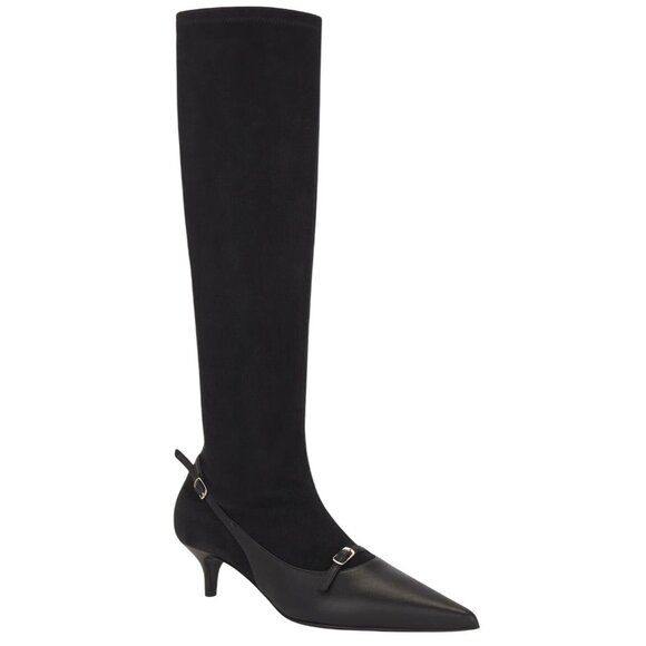 Magda Butrym Knee High Boots in Black 39 With Box Womens Suede Leather - Picture 2 of 13